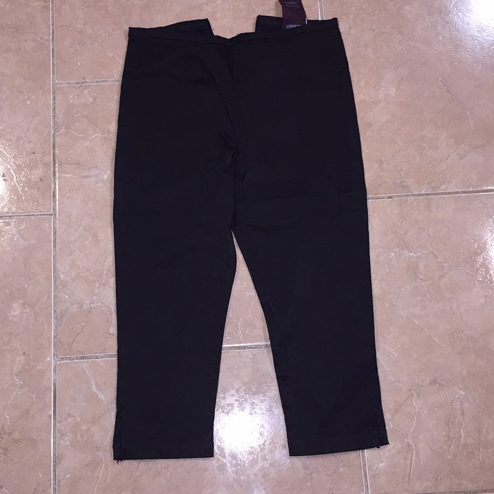 🔆Black Spandex Crop Pants with Corset shirt